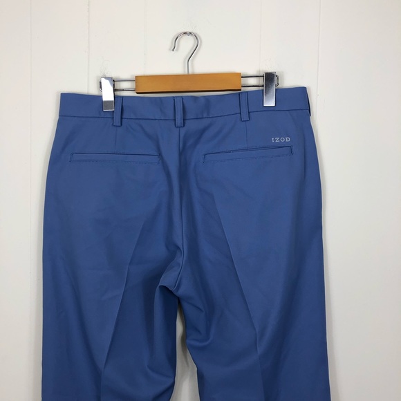 Izod Golf Slim Fit Light Blue Pants Sz 34x30 - Picture 6 of 14